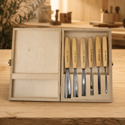 Pack de 6 Gubias Variadas Pfeil con 1 Estuche de Madera1