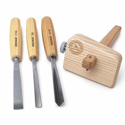 Pack de Gubias y Gramil de Carpintero para Tallado, Cenefas y Bordes Decorativos (4 pcs)1