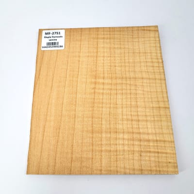 Set de 2 Laminas tipo Espejo MP-711 de Maple Flameado para Artesania1