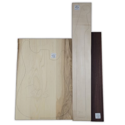 Pack de Maderas WCP-303 para Guitarra, Cuerpo de Ash + Mastil de Maple + Diapason de Indian Rosewood1