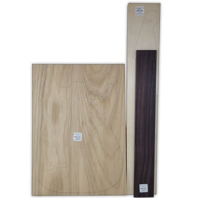 Pack de Maderas WCP-305 para Guitarra, Cuerpo de Ash + Mastil de Maple + Diapason de Indian Rosewood1