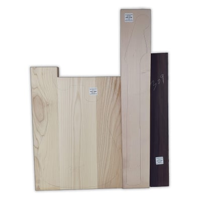 Pack de Maderas WCP-309 para Guitarra, Cuerpo de Ash + Mastil de Maple + Diapason de Indian Rosewood1