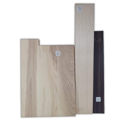 Pack de Maderas WCP-311 para Guitarra, Cuerpo de Ash + Mastil de Maple + Diapason de Indian Rosewood1