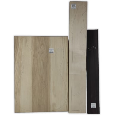 Pack de Maderas WCP-313 para Guitarra, Cuerpo de Ash + Mastil de Maple + Diapason de Indian Rosewood1