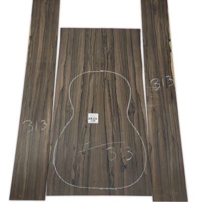 Set de Aros y Fondo ZIR-313 de Ziricote Mexicano para Instrumentos Pequeños Calidad Especial1