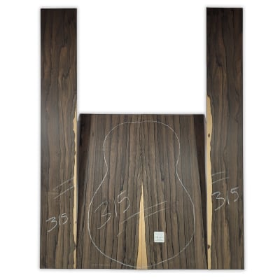 Set de Aros y Fondo ZIR-315 de Ziricote Mexicano Especial para Tiple1