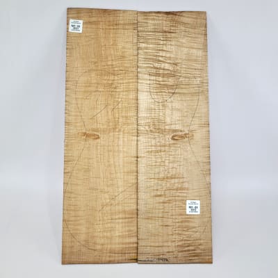 Set de 2 Laminas tipo Espejo MP-712 de Maple Flameado para Artesania1