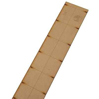 Plantilla en MDF para Diapason de Bajo. Escala 34