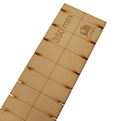 Plantilla en MDF para Diapason de Mandolina. Escala 3501