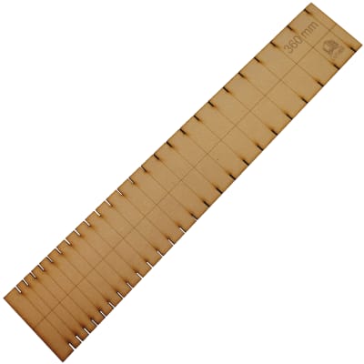 Plantilla en MDF para Diapason de Mandolina. Escala 360
