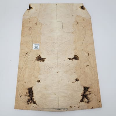 Madera para Top REF: 4108 de Maple Burl AAA para Guitarra/Bajo