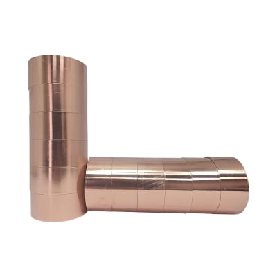 Pack de 12 Rollos de Cinta de Lamina de Cobre Conductora Autoadhesiva de 50 mm de ancho