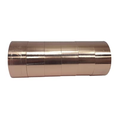 Pack de 6 Rollos de Cinta de Lamina de Cobre Conductora Autoadhesiva de 50 mm de ancho