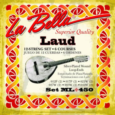 Cuerdas para Laud 12-String Silver Plated1