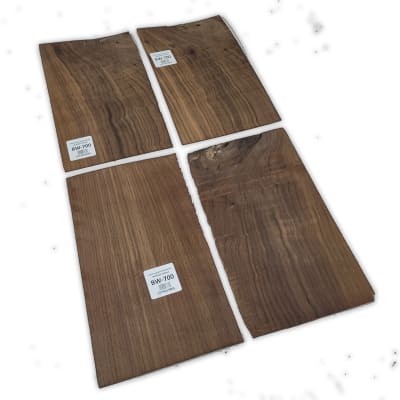 Set de 4 Laminas BW-700 de Black Walnut para Pala de Guitarra y Artesania1