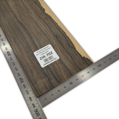 2 Laminas Unica ZIR-702 de Ziricote Mexicano para Pala de Guitarra o Artesania