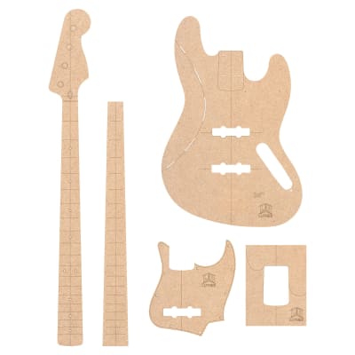 Set de Plantilla en MDF 5 mm tipo Jazz Bass1