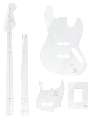 Set de Plantilla en Acrilico 5 mm tipo Jazz Bass