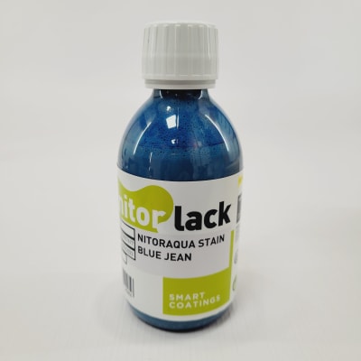 Tinta Stain Blue Jean NitorAqua by Nitorlack de 250 ml para Madera