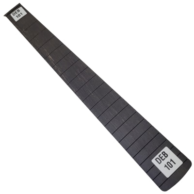 Diapason Ranurado Unico DEB-101 de Ebano Africano Especial para Guitarra Escala 25.5