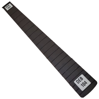 Diapasón Ranurado DEB-104 de Ébano Africano Especial para Guitarra Tipo Fender Escala 25.5