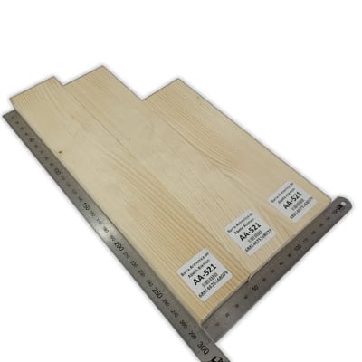 Set de 3 Barras Armonicas AA-521 de Abeto Alemán para Armado Interno / Piezas Presentan nudos y hoyitos