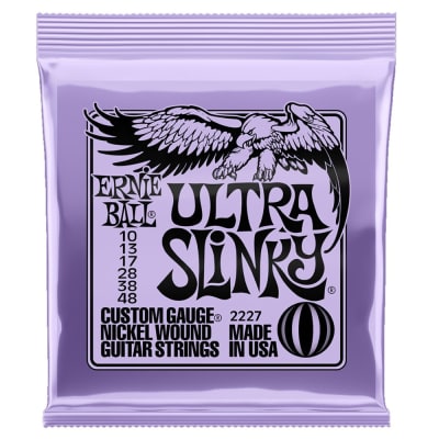 Cuerdas para Guitarra Electrica. 6-String. Ultra Slinky .010 - .0481