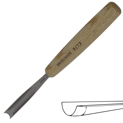 Gubia Pfeil No 9 Semi Curva de 13 mm de ancho1