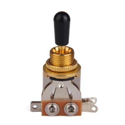 Switch 3-Way Corto para Les Paul. Color: Gold. Perilla Black1