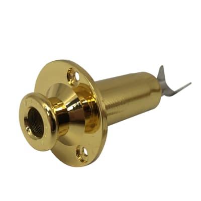 Jack Tubular con Strap Pin y Porta Jack. Color: Gold1