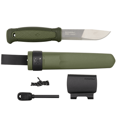 Cuchillo Morakniv Kansbol 13912 (S) Acero Inoxidable con Kit de Supervivencia Green1