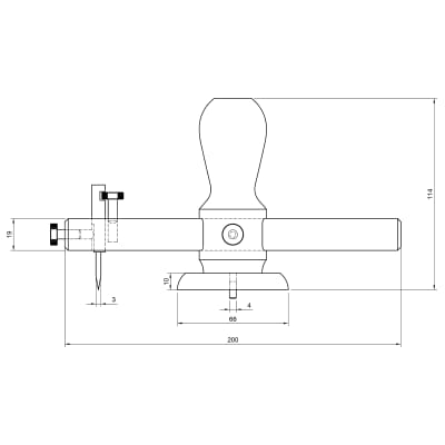 Gramil para Rosetas LB Luthier Corte Circular