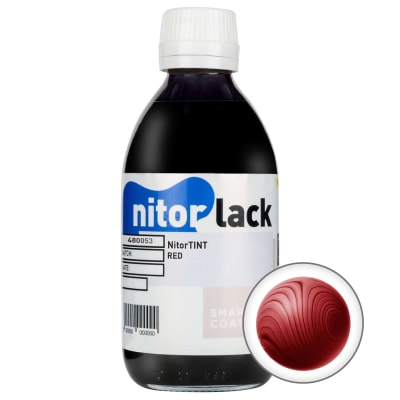 Tinta Nitorlack Roja de 250 ml para Madera1