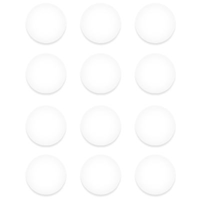 Dots de Acrilico de 6 mm. Color White  ( 12 pcs )1