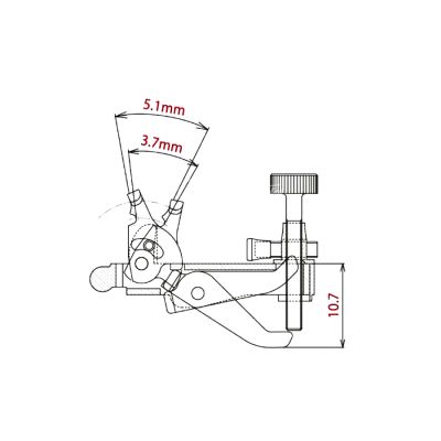 Microafinador para Violin. Mod: VA-01-R. Color: Black