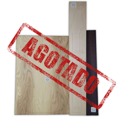 Pack de Maderas WCP-302 para Guitarra, Cuerpo de Ash + Mastil de Maple + Diapason de Indian Rosewood1