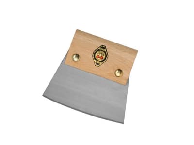 Rasqueta con Mango de Madera 3803 Semi Curva de 1 mm de espesor Two Cherries1