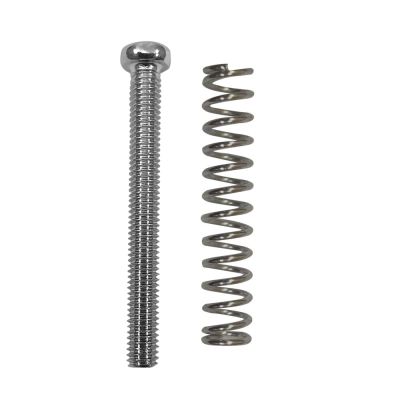 Set de Tornillo + Resorte para Capsula Humbucker. Color Chrome1