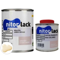 Poliuretano Nitorpol Amber Vintage Gloss de Nitorlack. Color. 500 ml + catalizador 046 de 250 ml