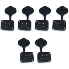 Clavijero Gotoh 4R+2L Black GB10 para Bajo Electrico