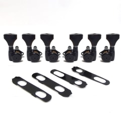 Clavijero Kit 3L-3R con Locking. Mod 6K2GL0B-DHS. Color Black
