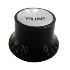 Perilla Plastica. Black. Tipo Les Paul para Volumen