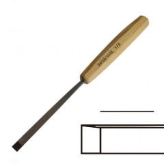 Gubia Pfeil No 1 Plana Doble Bisel de 8 mm de ancho