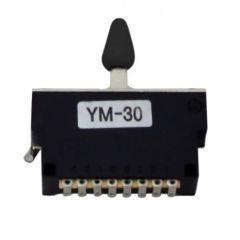 Switch 3-Way Sellado para Telecaster. Mod: YM-30 BLK. Perilla Black