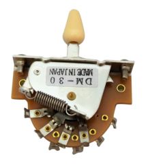 Switch 3-Way Abierto para Telecaster. Mod: DM-30 IV. Perilla Cream
