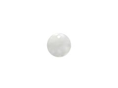 Circulo de 12.5mm de  Madre Perla