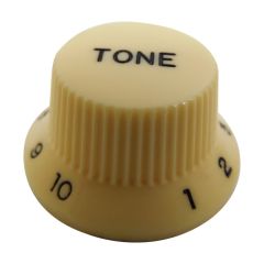 Perilla Plastica para Tono. Beige.  Stratocaster y Telecaster. Mod: KI-240T 