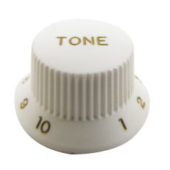 Perilla Plastica para Tono. White. Stratocaster y Telecaster. Mod: Mod: KW-240T