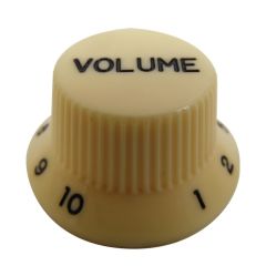 Perilla Plastica para Volumen. Beige. Stratocaster y Telecaster. Mod: KI-240V