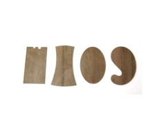 Set de 4 Mini Rasquetas. Mod: Lynx